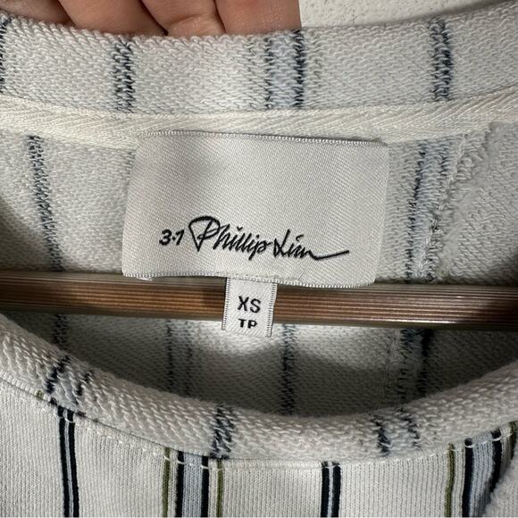 3.1 Phillip Lim Striped Peplum Top Size XS - Picture 4 of 8